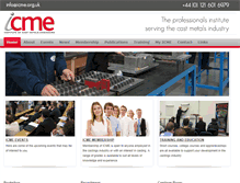 Tablet Screenshot of icme.org.uk